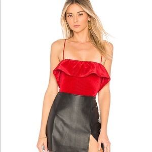 NBD Arielle Bodysuit in Scarlet